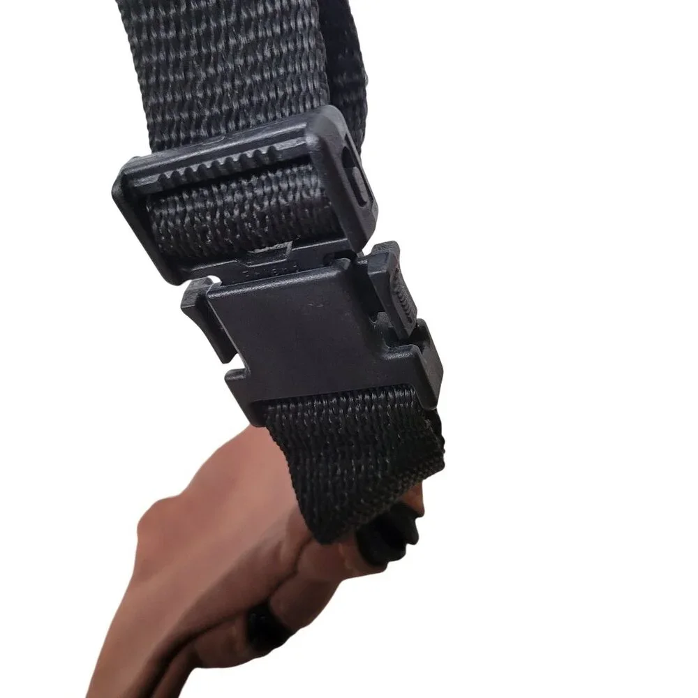 AmeriBag Vintage Brown Leather Fanny Pack Adj Black Strap & Dual Zipper Compartm - Picture 7 of 10